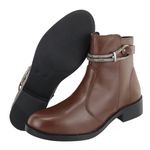 Bota Couro Legitimo Leticia Café