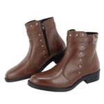 Bota Couro Legitimo Lorena Café