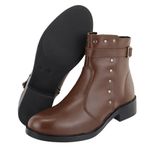 Bota Couro Legitimo Lorena Café