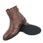 Bota Couro Legitimo Lorena Café