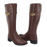 Bota Montaria Couro Legitimo Fivela Lateral Chocolate