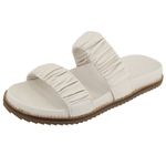 Papete Tiras Enrugadas Martina Off-White
