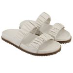 Papete Tiras Enrugadas Martina Off-White