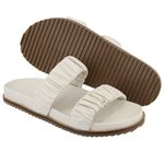 Papete Tiras Enrugadas Martina Off-White