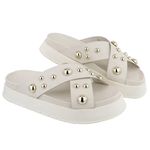 Sandália Flatform Mavie Off-White