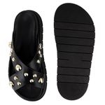 Sandália Flatform Mavie Preta