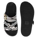 Sandália Rasteira Fivela Ivy Zebra