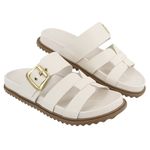 Sandália Rasteira Fivela Ivy Off-White