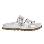 Sandália Rasteira Fivela Ivy Prata
