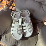 Sandália Flatform Gladiadora Virginia Off-White