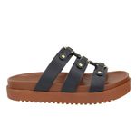 Flatform Maite Preta Caramelo