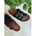 Flatform Maite Preta Caramelo