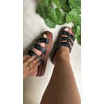 Flatform Maite Preta Caramelo