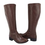 Bota Montaria Couro Legitimo Chocolate