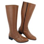 Bota Montaria Couro Legitimo Conhaque