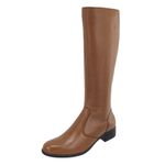 Bota Montaria Couro Legitimo Conhaque