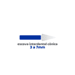 Escova Interdental Powerdent Cônica 3 a 7mm