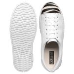 Tênis Casual Couro Premium Cotton Branco/Pelo Zebra 1802