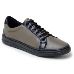 Tênis Casual Couro Premium Plume Oliva Paris Preto 2018