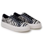 Tênis Casual Animal Print Couro Premium Pelo Zebra 2018
