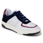 Tênis Casual Couro Premium Paris Branco-Preto 2033 