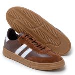 Tênis Casual Couro Premium Paris Pinhao 2042