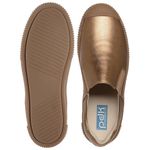 Tênis Slip On Couro Premium Plume Prata 510