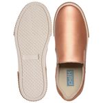 Tênis Feminino Couro Premium Metalizado Bronze 510