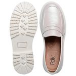 Mocassim Couro Premium Cotton Pérola 6003