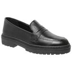 Mocassim Couro Premium Fly Preto 6003