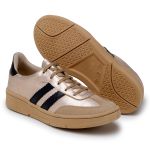 Tênis Casual Couro Premium Plume Glace/Preto 2042