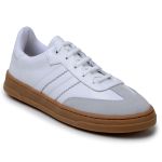 Tênis Casual Couro Premium Paris Off White Caramelo 2042
