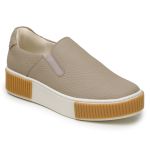 Tênis Slip On Feminino Couro Premium Floater Taupe 510