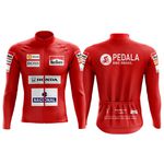 CAMISETA BIKE - AYRTON SENNA (VERMELHA)