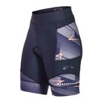 Bermuda Sol Matrix Feminino Preto Est. Marinho Salmao