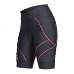 Bermuda Sol Speedy Feminino Preto e Rosa Fluor