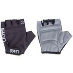 Luva Skin Sport Fun Dedo Curto Preto e Cinza