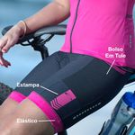 Bermuda Sol Sky Feminino Preto/Pink