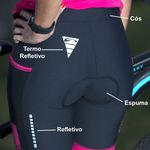 Bermuda Sol Sky Feminino Preto/Pink