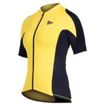 Camisa Sol Training Feminino Manga Curta Amarelo e Preto