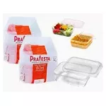 Pote Retangular 750ml C/Tampa - 24 PFT 