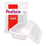Pote Retangular 500ml C/Tampa - 24 PFT 