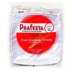 Prato Quadr. Grande 10 - Branco PFT