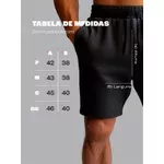 Bermuda Short Moletom Masculino Basico Diversas Cores Azul Marinho