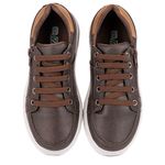Sapatenis Casual Masculino Infantil Calce Fácil Moderno Urbano Pedway Café