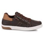 Sapatenis Casual Masculino Infantil Calce Fácil Moderno Urbano Pedway Café