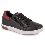 Sapatenis Casual Masculino Infantil Calce Fácil Moderno Urbano Pedway Preto