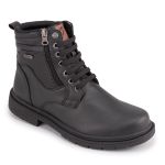 Bota Coturno Masculino Casual Social Zíper Lateral Defender Pedway Preto