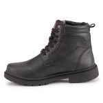 Bota Coturno Masculino Casual Social Zíper Lateral Defender Pedway Preto