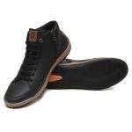 Sapatênis Masculino Casual Cano Alto Lite Pedway Preto